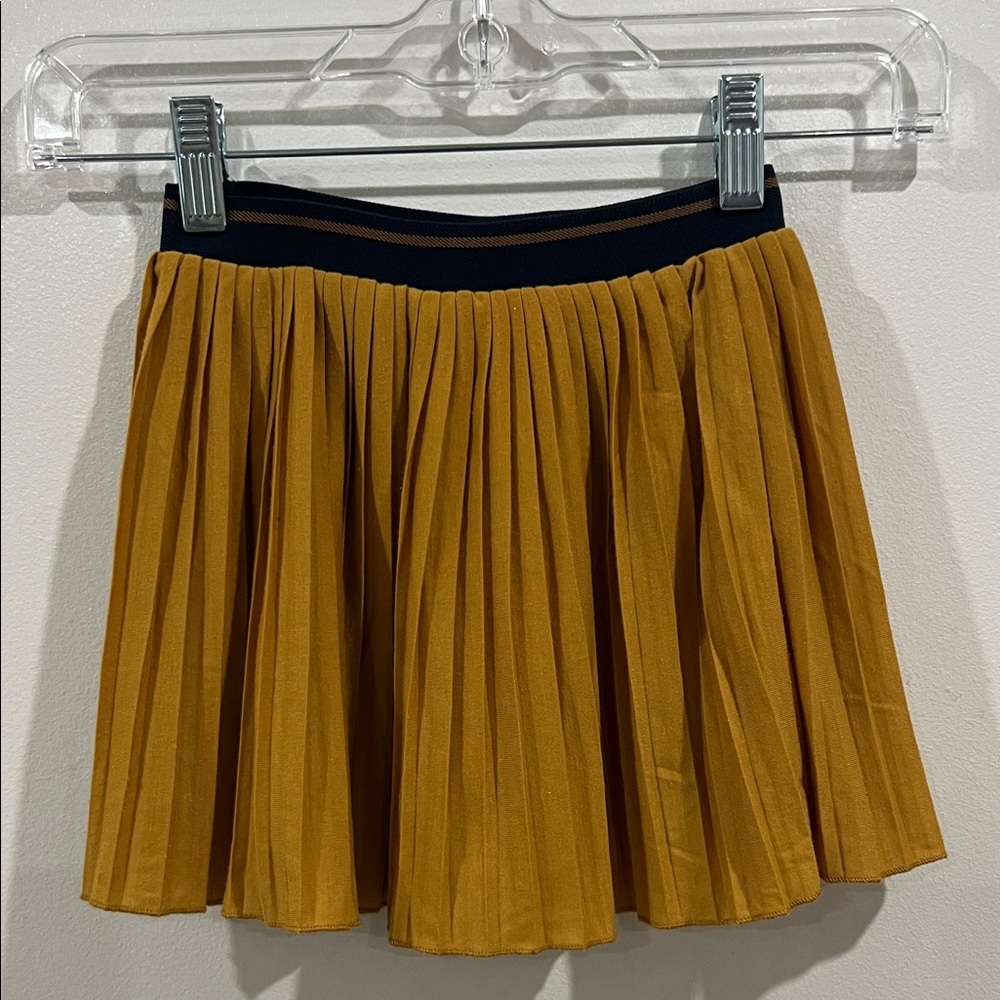 Zara Golden Pleated Kids Skirt size 5-6